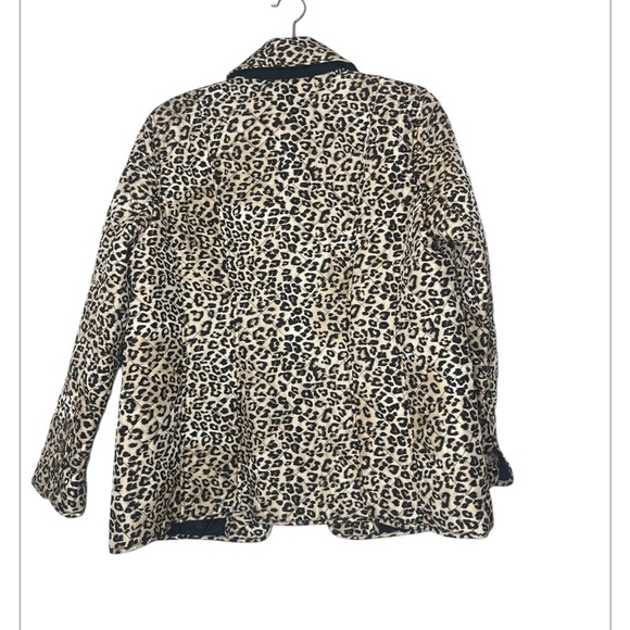 Chicos Quilted Animal-Print Jacket size 1 (8/10) - Picture 4 of 7